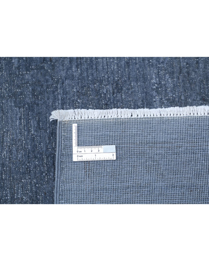 Overdye 8' 10" X 11' 9" Hand Knotted Wool Rug 8' 10" X 11' 9" (269 X 358) / Grey / Wool