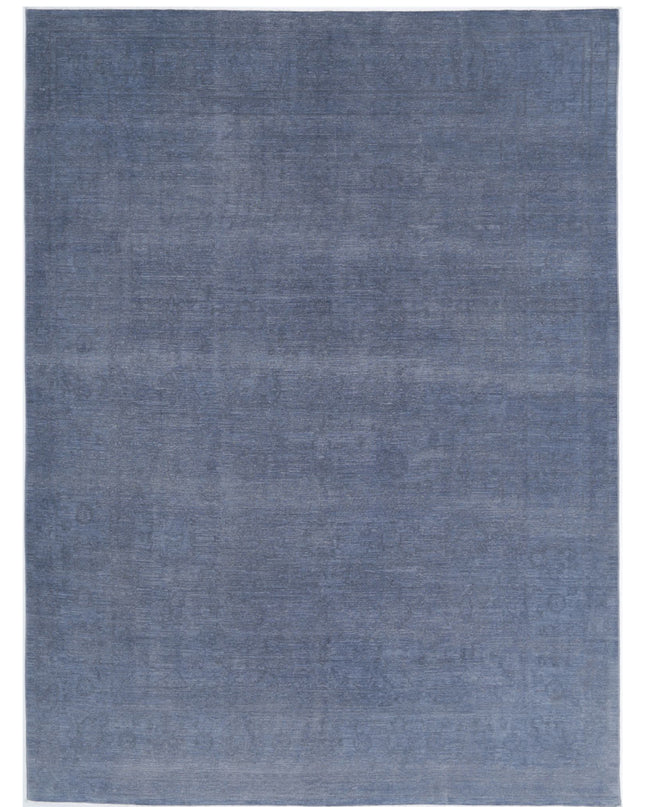 Overdye 8' 10" X 11' 9" Hand Knotted Wool Rug 8' 10" X 11' 9" (269 X 358) / Grey / Wool