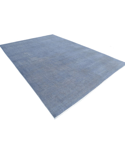 Overdye 8' 7" X 11' 11" Hand Knotted Wool Rug 8' 7" X 11' 11" (262 X 363) / Grey / Wool