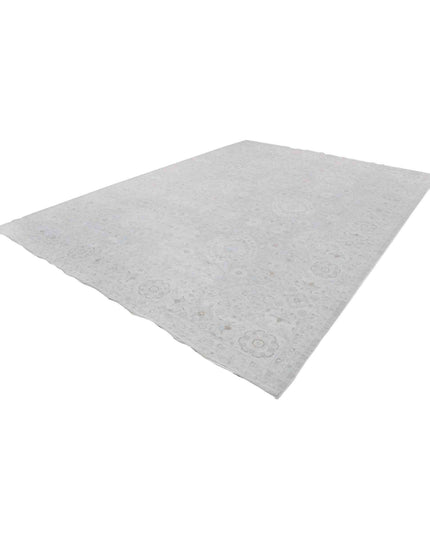 Overdye 8' 7" X 11' 11" Hand Knotted Wool Rug 8' 7" X 11' 11" (262 X 363) / Grey / Wool