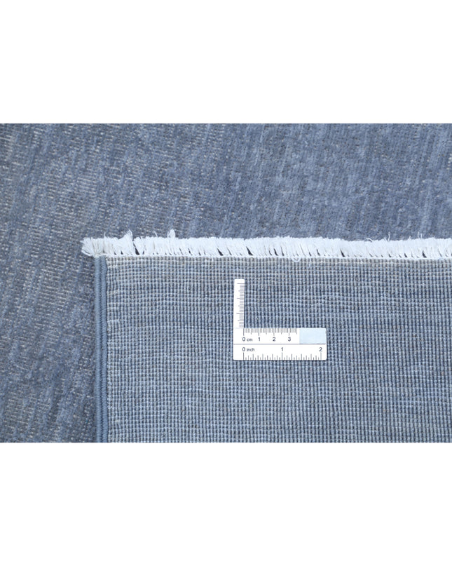 Overdye 8' 7" X 11' 11" Hand Knotted Wool Rug 8' 7" X 11' 11" (262 X 363) / Grey / Wool