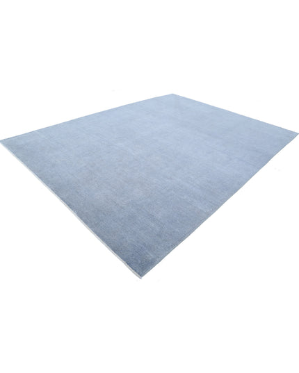 Overdye 8' 9" X 11' 6" Hand Knotted Wool Rug 8' 9" X 11' 6" (267 X 351) / Grey / Wool