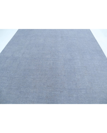 Overdye 8' 9" X 11' 6" Hand Knotted Wool Rug 8' 9" X 11' 6" (267 X 351) / Grey / Wool