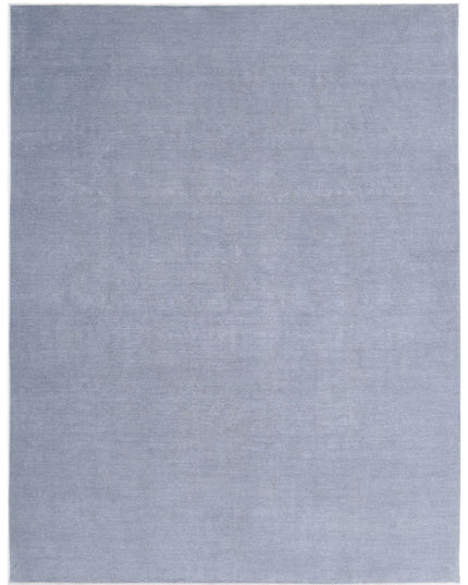 Overdye 8' 9" X 11' 6" Hand Knotted Wool Rug 8' 9" X 11' 6" (267 X 351) / Grey / Wool