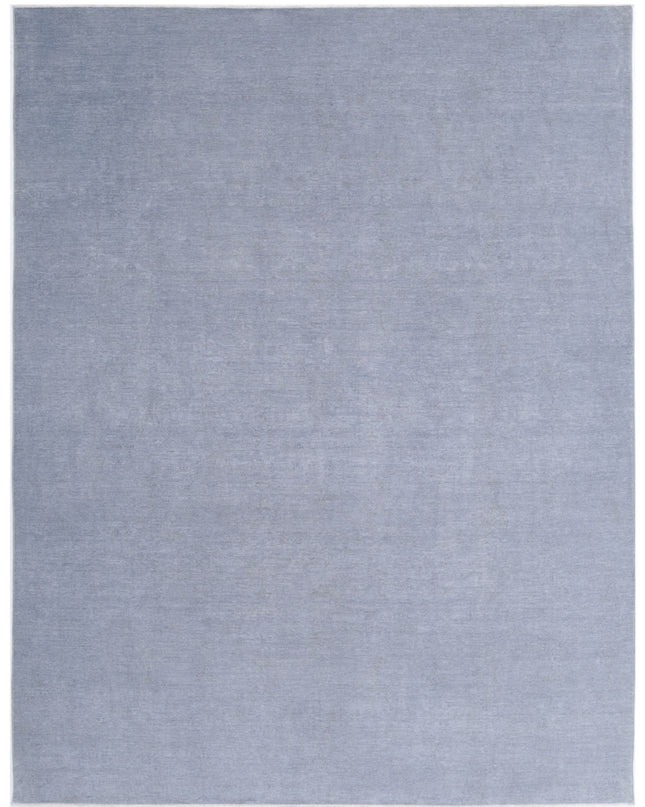 Overdye 8' 9" X 11' 6" Hand Knotted Wool Rug 8' 9" X 11' 6" (267 X 351) / Grey / Wool