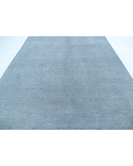 Overdye 8' 5" X 11' 6" Hand Knotted Wool Rug 8' 5" X 11' 6" (257 X 351) / Grey / Wool