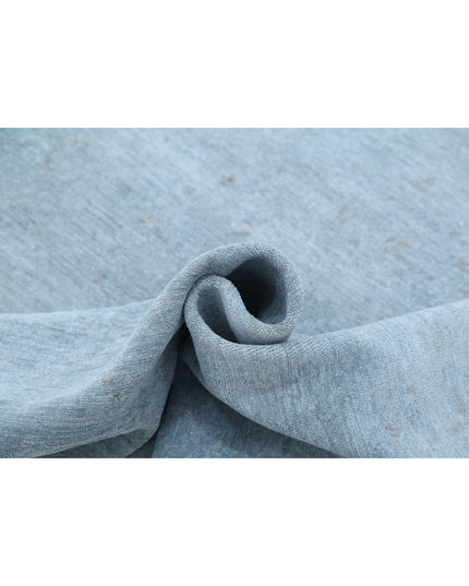 Overdye 8' 5" X 11' 6" Hand Knotted Wool Rug 8' 5" X 11' 6" (257 X 351) / Grey / Wool