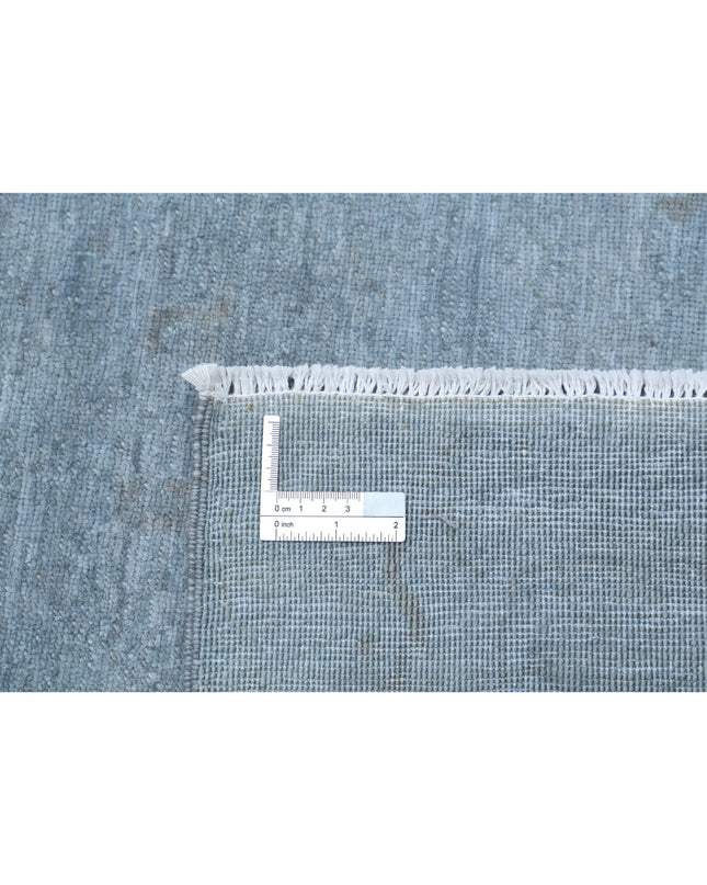 Overdye 8' 5" X 11' 6" Hand Knotted Wool Rug 8' 5" X 11' 6" (257 X 351) / Grey / Wool