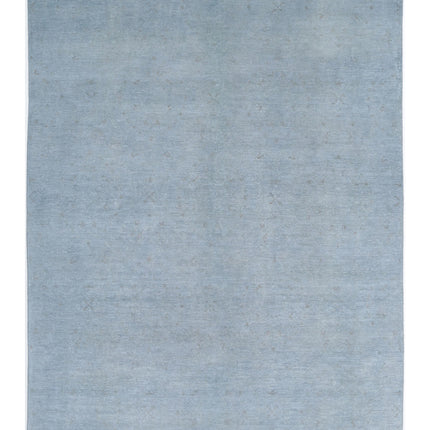 Overdye 8' 5" X 11' 6" Hand Knotted Wool Rug 8' 5" X 11' 6" (257 X 351) / Grey / Wool