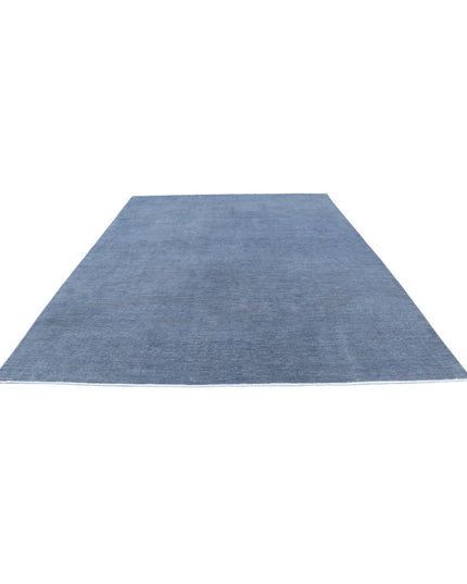 Overdye 8' 10" X 11' 10" Hand Knotted Wool Rug 8' 10" X 11' 10" (269 X 361) / Grey / Wool