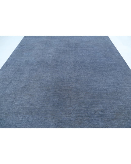 Overdye 8' 10" X 11' 10" Hand Knotted Wool Rug 8' 10" X 11' 10" (269 X 361) / Grey / Wool