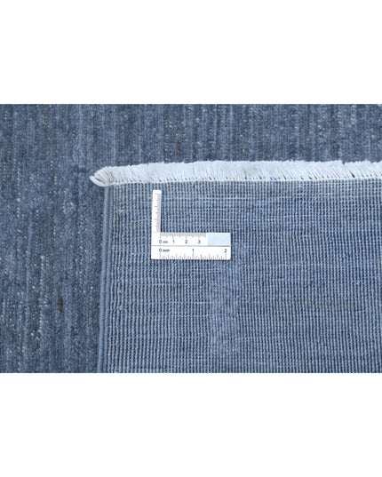 Overdye 8' 10" X 11' 10" Hand Knotted Wool Rug 8' 10" X 11' 10" (269 X 361) / Grey / Wool