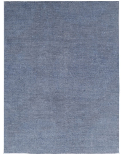Overdye 8' 10" X 11' 10" Hand Knotted Wool Rug 8' 10" X 11' 10" (269 X 361) / Grey / Wool