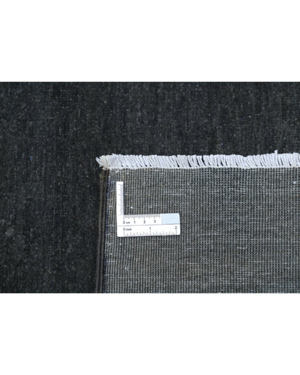 Overdye 3' 0" X 9' 7" Hand Knotted Wool Rug 3' 0" X 9' 7" (91 X 292) / Green / Wool