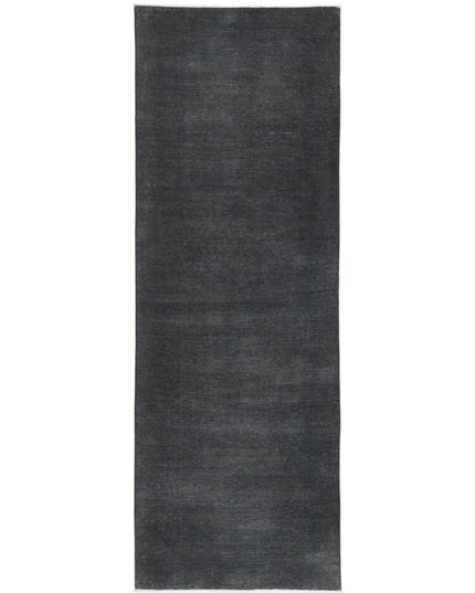 Overdye 3' 0" X 9' 7" Hand Knotted Wool Rug 3' 0" X 9' 7" (91 X 292) / Green / Wool