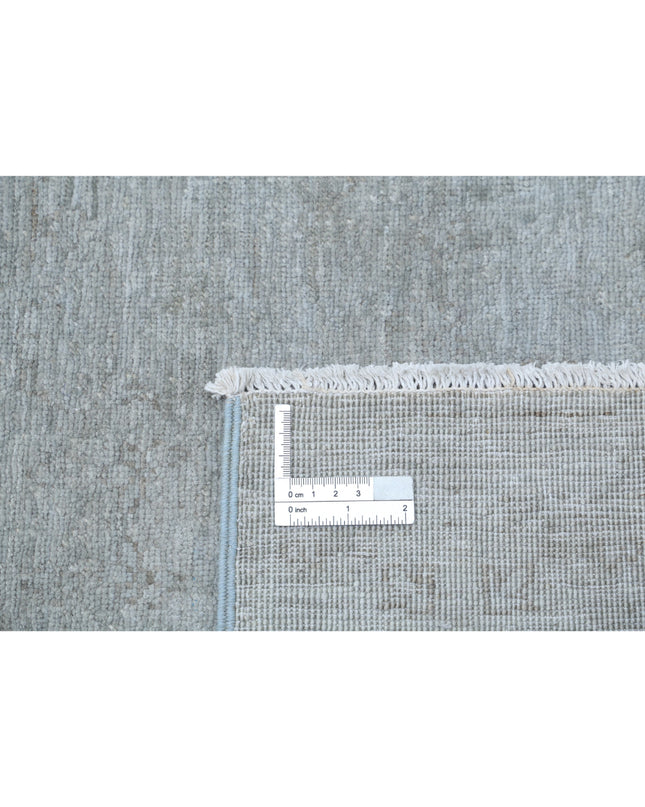 Overdye 3' 1" X 9' 6" Hand Knotted Wool Rug 3' 1" X 9' 6" (94 X 290) / Grey / Wool