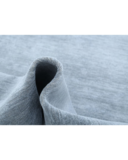 Overdye 3' 5" X 9' 5" Hand Knotted Wool Rug 3' 5" X 9' 5" (104 X 287) / Grey / Wool