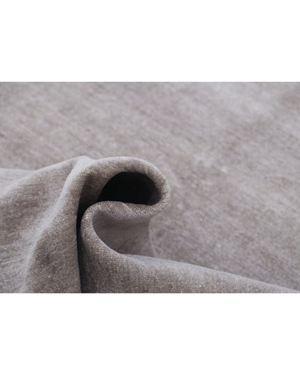 Overdye 4' 0" X 10' 10" Hand Knotted Wool Rug 4' 0" X 10' 10" (122 X 330) / Grey / Wool