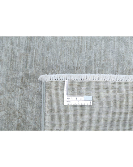 Overdye 5' 10" X 8' 3" Hand Knotted Wool Rug 5' 10" X 8' 3" (178 X 251) / Grey / Wool