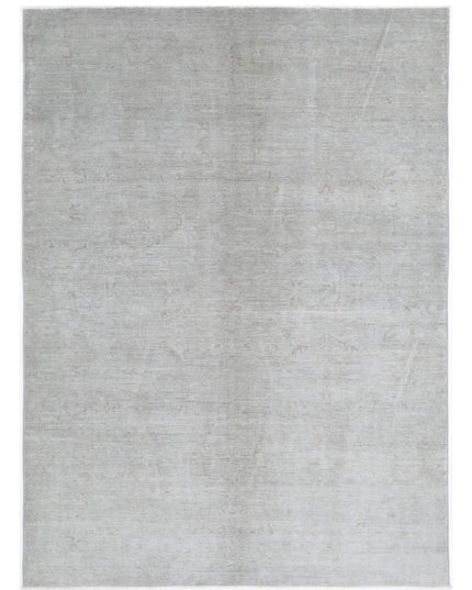 Overdye 5' 10" X 8' 3" Hand Knotted Wool Rug 5' 10" X 8' 3" (178 X 251) / Grey / Wool