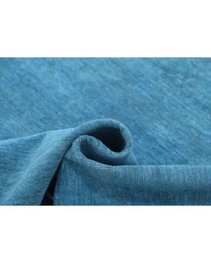 Overdye 5' 11" X 8' 3" Hand Knotted Wool Rug 5' 11" X 8' 3" (180 X 251) / Blue / Wool