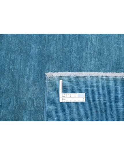 Overdye 5' 11" X 8' 3" Hand Knotted Wool Rug 5' 11" X 8' 3" (180 X 251) / Blue / Wool