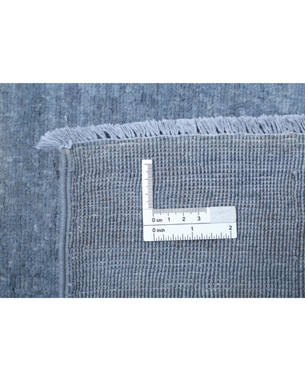 Overdye 7' 9" X 9' 7" Hand Knotted Wool Rug 7' 9" X 9' 7" (236 X 292) / Grey / Wool