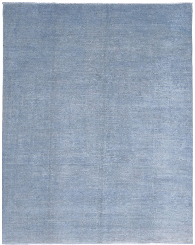 Overdye 7' 9" X 9' 7" Hand Knotted Wool Rug 7' 9" X 9' 7" (236 X 292) / Grey / Wool