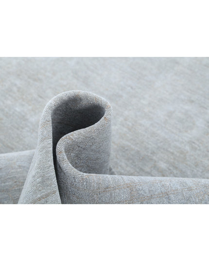 Overdye 4' 9" X 6' 5" Hand Knotted Wool Rug 4' 9" X 6' 5" (145 X 196) / Grey / Wool