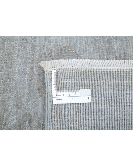 Overdye 4' 9" X 6' 5" Hand Knotted Wool Rug 4' 9" X 6' 5" (145 X 196) / Grey / Wool