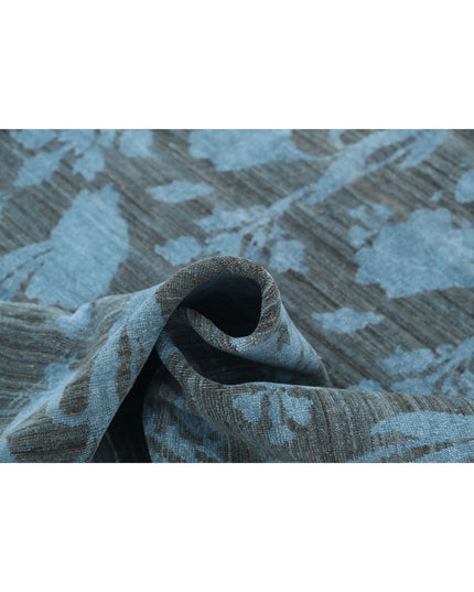 Overdye 5' 4" X 7' 8" Hand Knotted Wool Rug 5' 4" X 7' 8" (162 X 234) / Blue / Wool