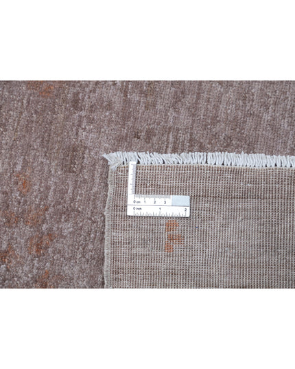 Overdye 5' 10" X 6' 6" Hand Knotted Wool Rug 5' 10" X 6' 6" (178 X 198) / Taupe / Wool