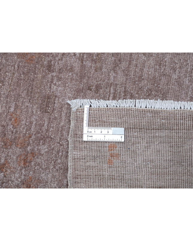 Overdye 5' 10" X 6' 6" Hand Knotted Wool Rug 5' 10" X 6' 6" (178 X 198) / Taupe / Wool