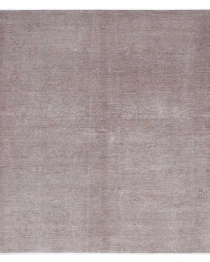 Overdye 5' 10" X 6' 6" Hand Knotted Wool Rug 5' 10" X 6' 6" (178 X 198) / Taupe / Wool