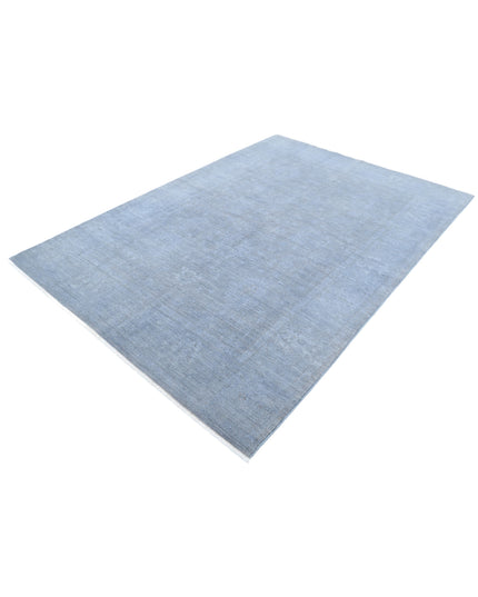 Overdye 5' 11" X 8' 6" Hand Knotted Wool Rug 5' 11" X 8' 6" (180 X 259) / Grey / Wool