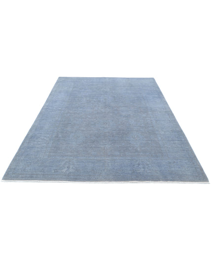 Overdye 5' 11" X 8' 6" Hand Knotted Wool Rug 5' 11" X 8' 6" (180 X 259) / Grey / Wool
