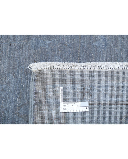 Overdye 5' 11" X 8' 6" Hand Knotted Wool Rug 5' 11" X 8' 6" (180 X 259) / Grey / Wool