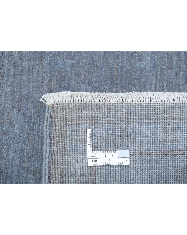 Overdye 5' 11" X 8' 6" Hand Knotted Wool Rug 5' 11" X 8' 6" (180 X 259) / Grey / Wool