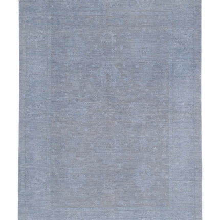 Overdye 5' 11" X 8' 6" Hand Knotted Wool Rug 5' 11" X 8' 6" (180 X 259) / Grey / Wool