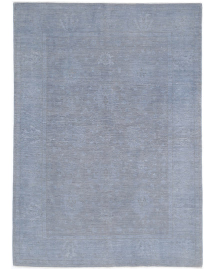 Overdye 5' 11" X 8' 6" Hand Knotted Wool Rug 5' 11" X 8' 6" (180 X 259) / Grey / Wool
