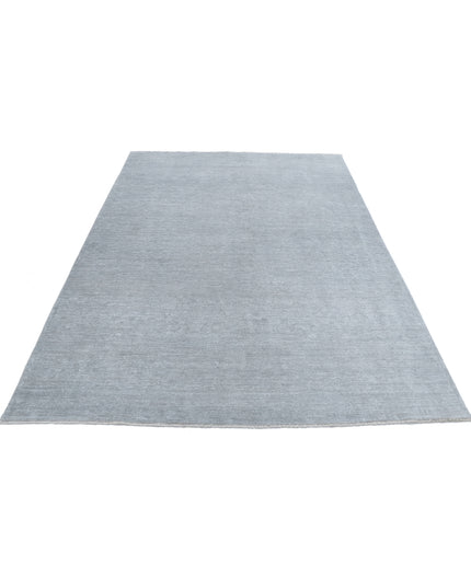 Overdye 6' 1" X 8' 4" Hand Knotted Wool Rug 6' 1" X 8' 4" (185 X 254) / Grey / Wool