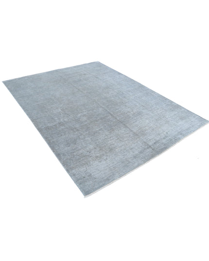 Overdye 6' 2" X 8' 1" Hand Knotted Wool Rug 6' 2" X 8' 1" (188 X 246) / Grey / Wool