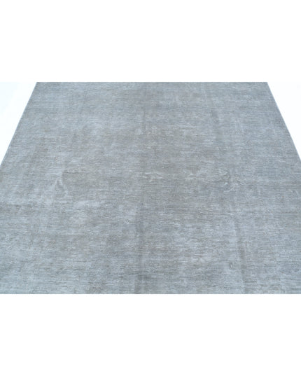 Overdye 6' 2" X 8' 1" Hand Knotted Wool Rug 6' 2" X 8' 1" (188 X 246) / Grey / Wool