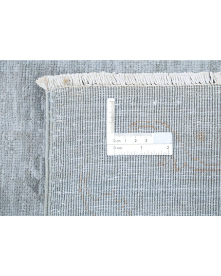 Overdye 6' 2" X 8' 1" Hand Knotted Wool Rug 6' 2" X 8' 1" (188 X 246) / Grey / Wool