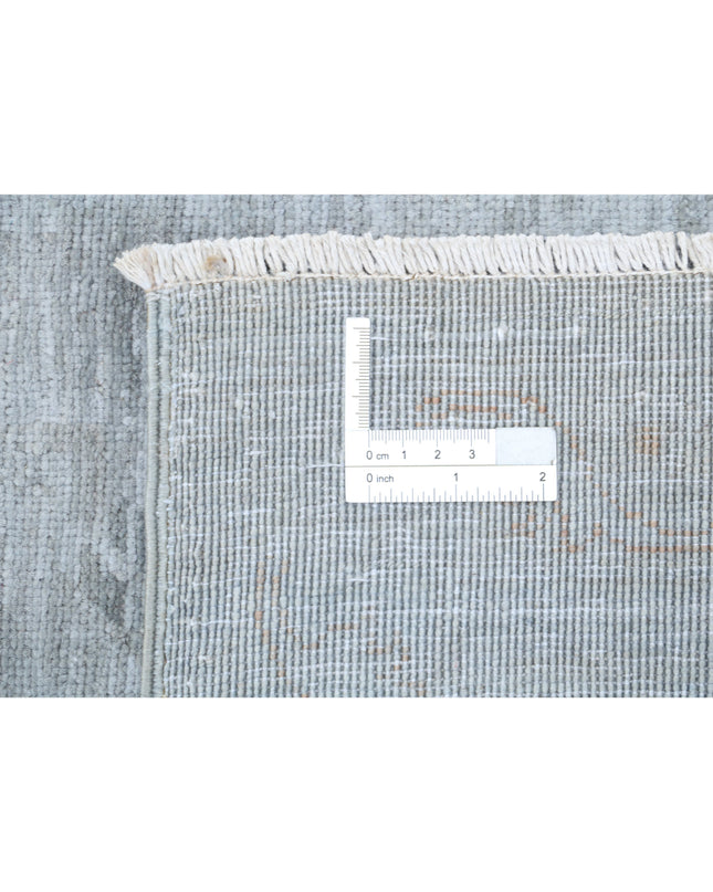 Overdye 6' 2" X 8' 1" Hand Knotted Wool Rug 6' 2" X 8' 1" (188 X 246) / Grey / Wool
