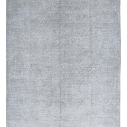 Overdye 6' 2" X 8' 1" Hand Knotted Wool Rug 6' 2" X 8' 1" (188 X 246) / Grey / Wool