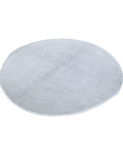 Overdye 6' 2" X 6' 0" Hand Knotted Wool Rug 6' 2" X 6' 0" (188 X 183) / Grey / Wool