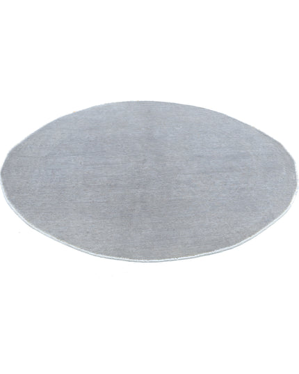 Overdye 6' 2" X 6' 0" Hand Knotted Wool Rug 6' 2" X 6' 0" (188 X 183) / Grey / Wool