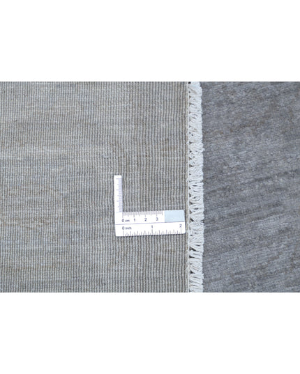 Overdye 6' 2" X 6' 0" Hand Knotted Wool Rug 6' 2" X 6' 0" (188 X 183) / Grey / Wool