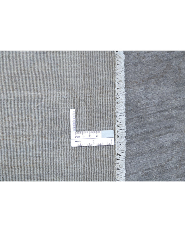 Overdye 6' 2" X 6' 0" Hand Knotted Wool Rug 6' 2" X 6' 0" (188 X 183) / Grey / Wool